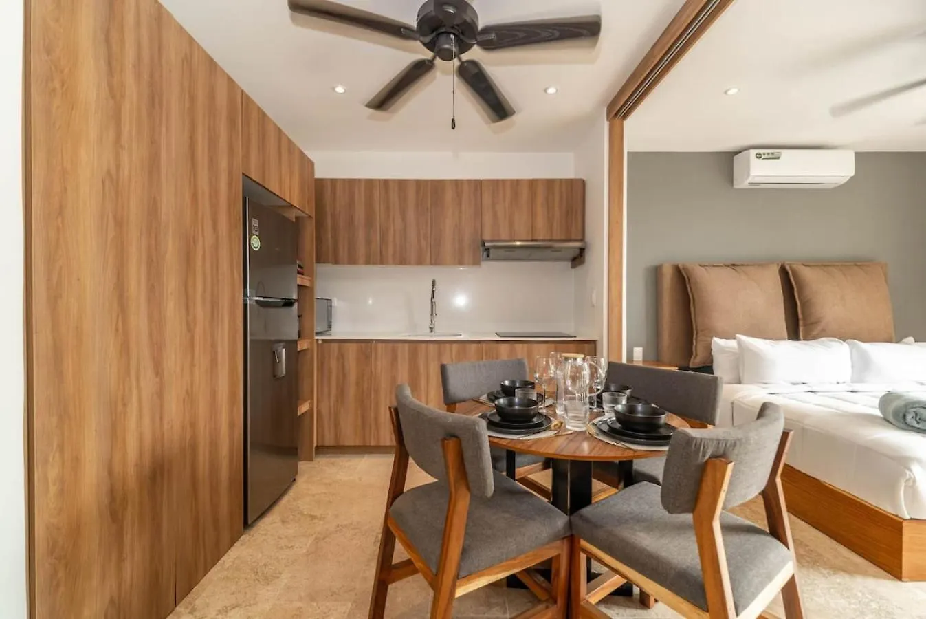 King Studio With Balcony, Rooftop Pool In Trendy Aldea Zama Tulum Mexico