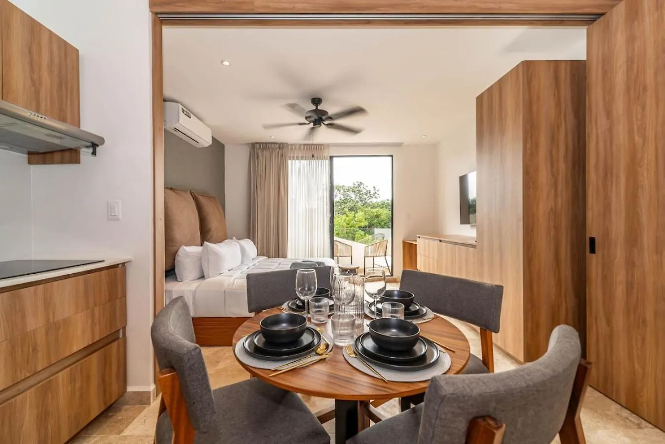 King Studio With Balcony, Rooftop Pool In Trendy Aldea Zama Tulum