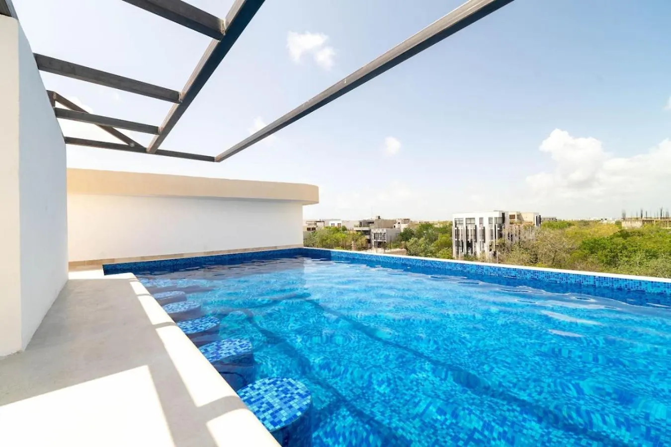 King Studio With Balcony, Rooftop Pool In Trendy Aldea Zama Tulum